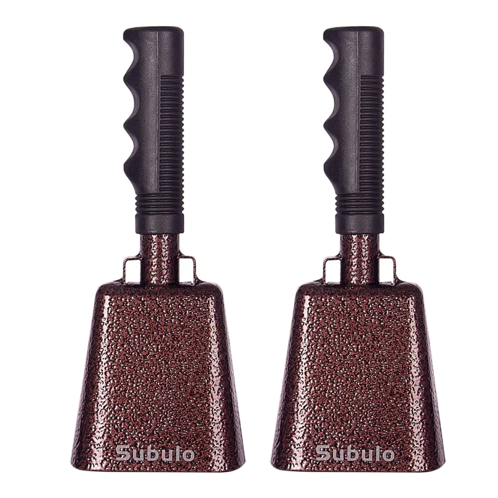 9 Inch Cowbell with Handle Cheering Bell 2 Pack for Sports Events Large Solid 