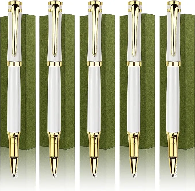 Ancolo Gift Pen Set - Roller Pens Elegant Executive for Men, Silver 