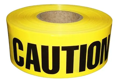 Premium 3 inch x 1000 feet, Hazard Safety Tape, 2-Pack Yellow Caution Tape