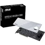 ASUS Hyper M.2 x16 Gen 4 PCIe Expansion Card