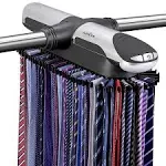 Motorized Tie Rack Best Closet Organizer with LED Lights, Automatic Rotation ...