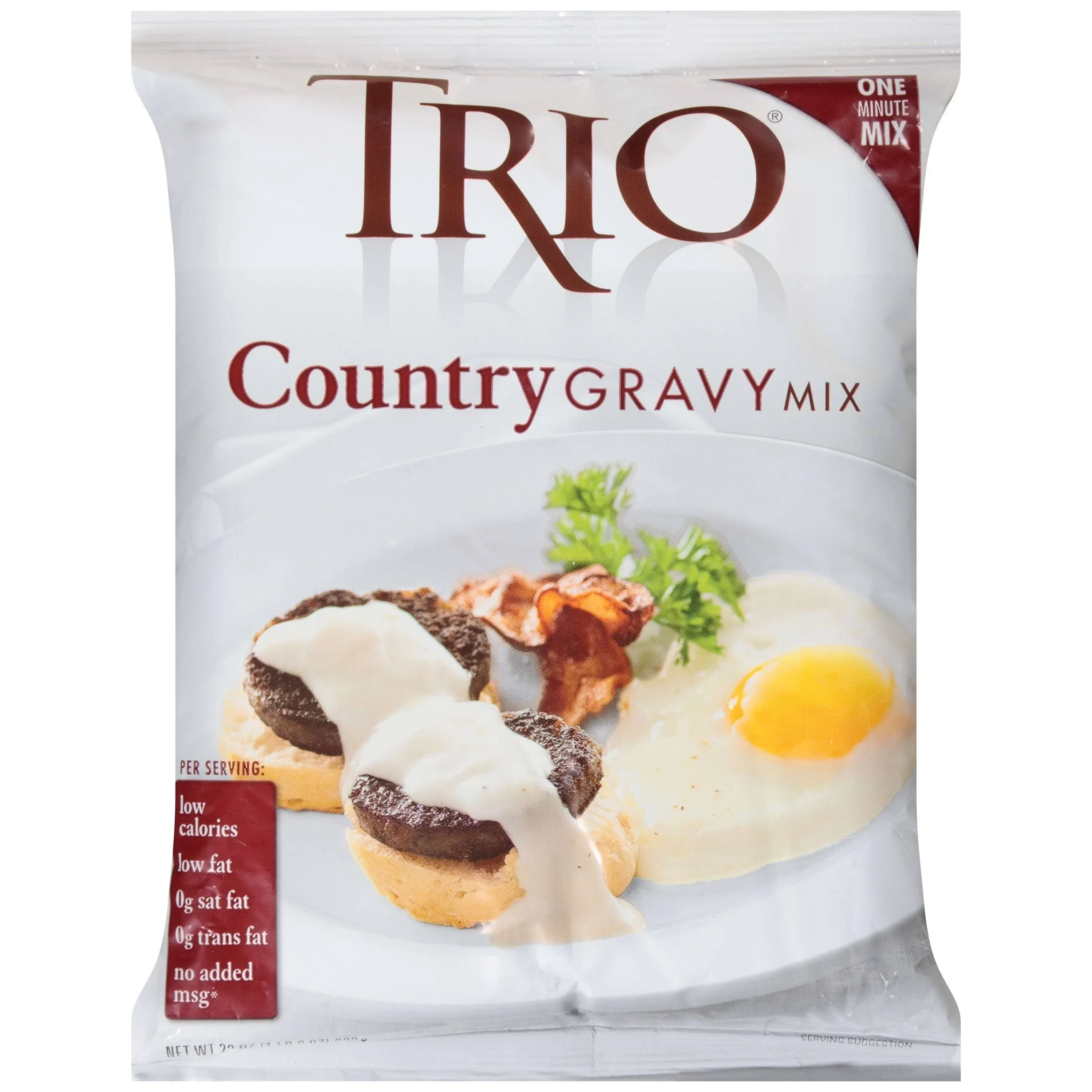 Trio Country Gravy Mix, Sausage, Holiday Roasts, Dehydrated, Just Add Water, 22 oz Bag