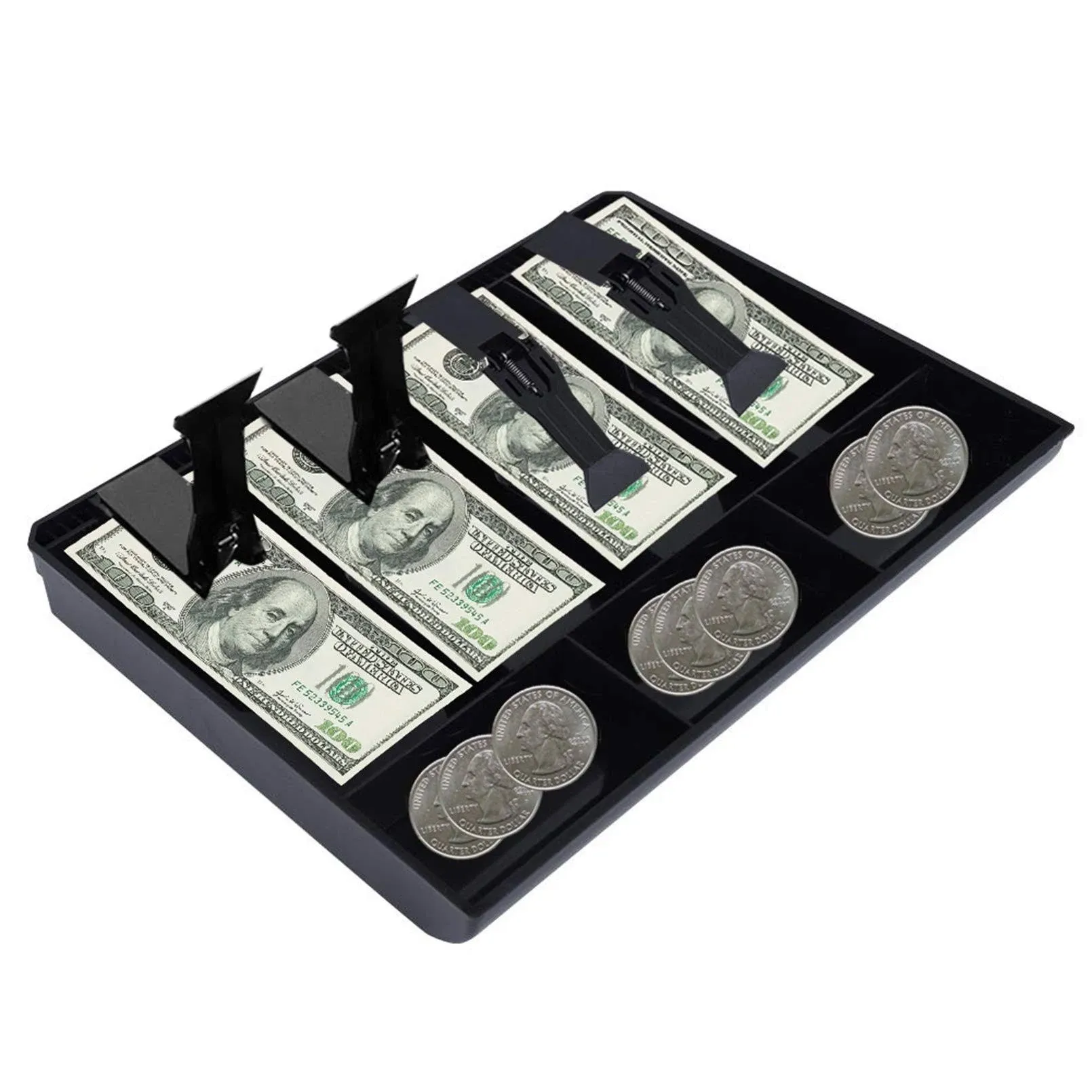 Money Tray Cash Register Drawer Insert Tray Portable Currency Till Replacemen...