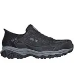 Skechers Men's Hands Free Slip-Ins Work: Cankton - Faison Sneaker | Size 7.0 Wide | Black | Leather/Textile/Synthetic