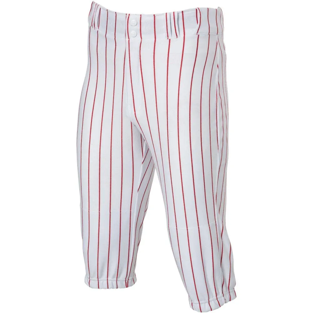 Champro BPPINK Triple Crown Pinstripe Knicker - White/Scarlet, Adult M