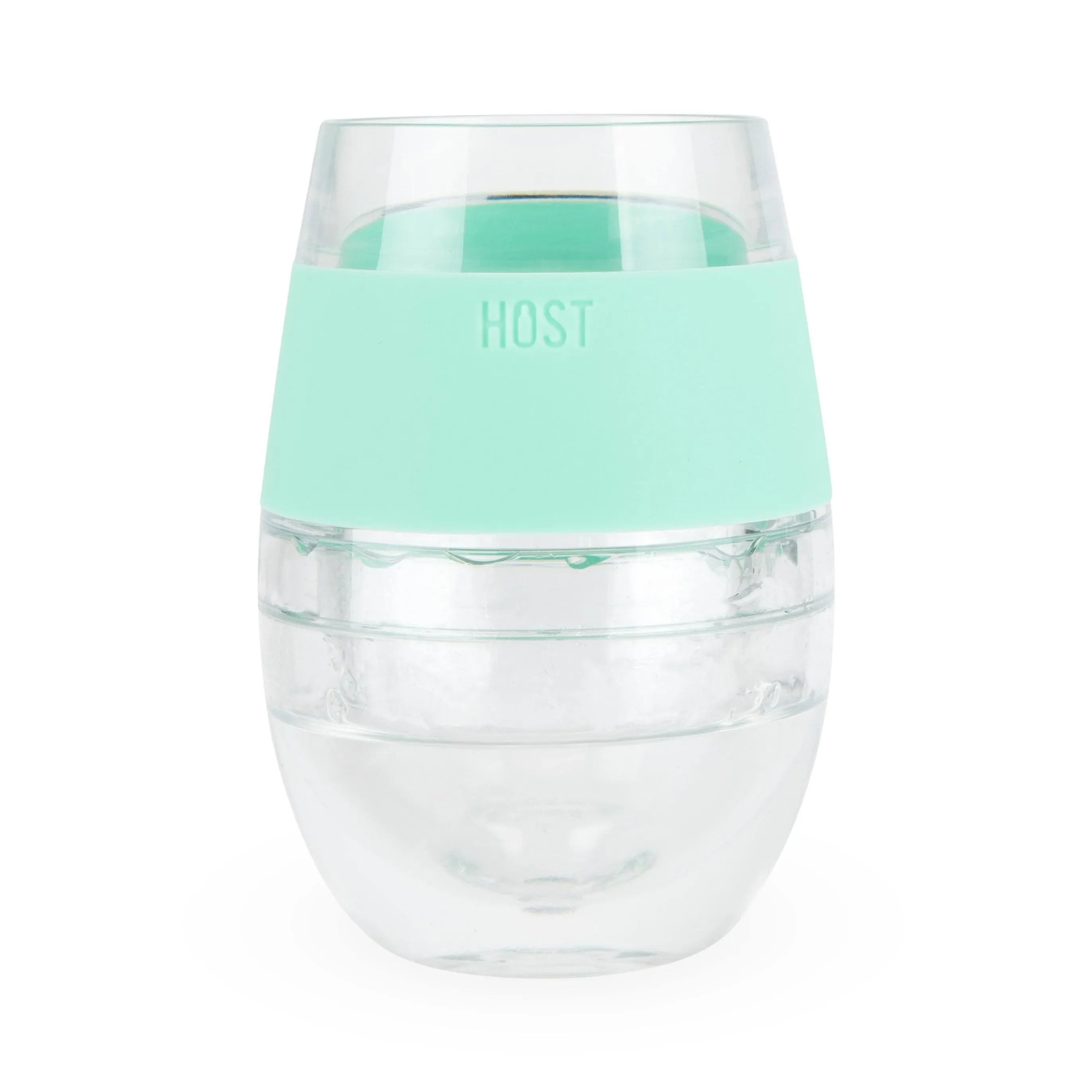 NEW HOST Wine Freeze Cooling Cup Plastic Double Wall Insulated Mint Green