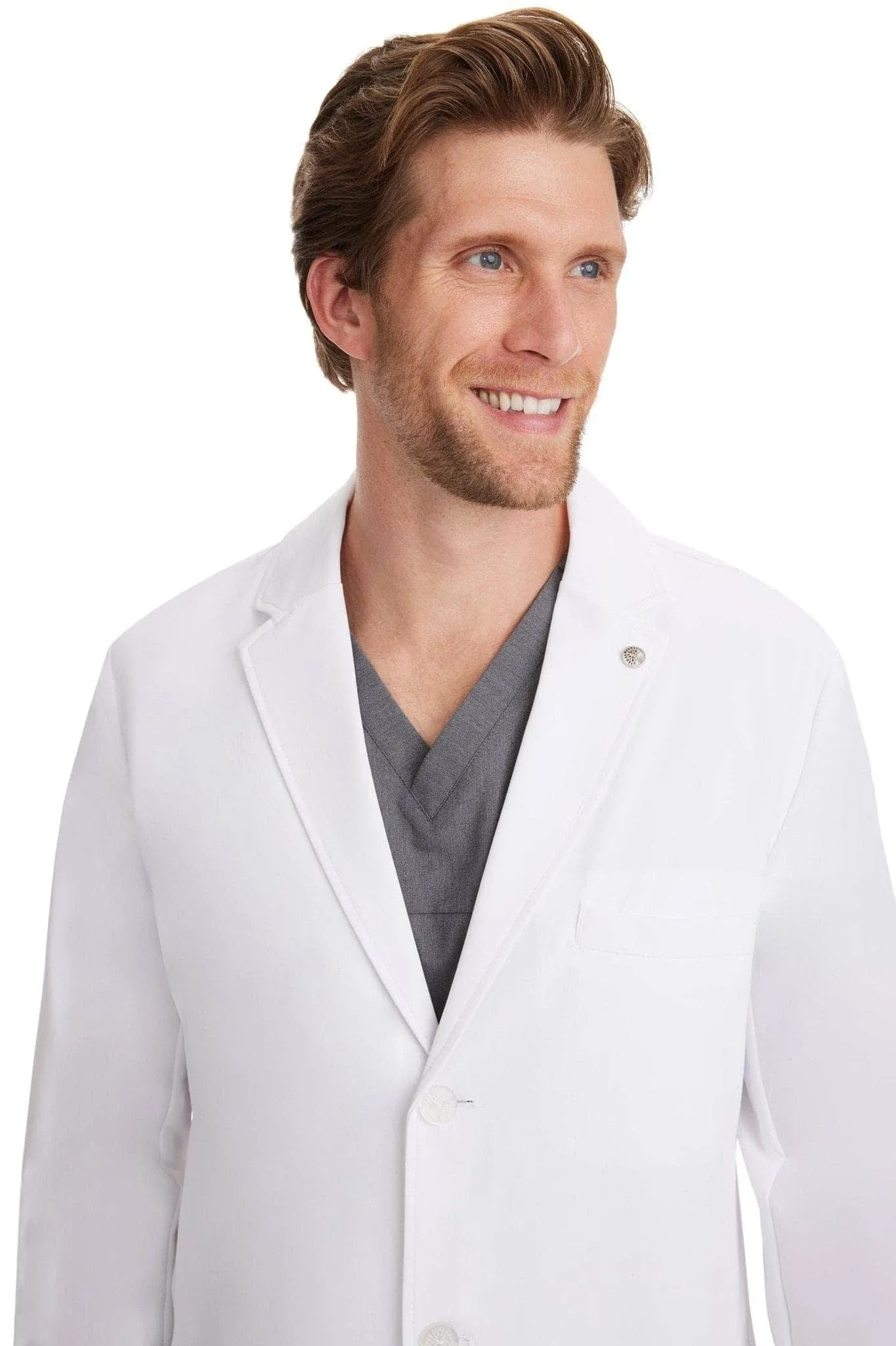 Healing Hands The Modernist Men's Logan Lab Coat - White (S)