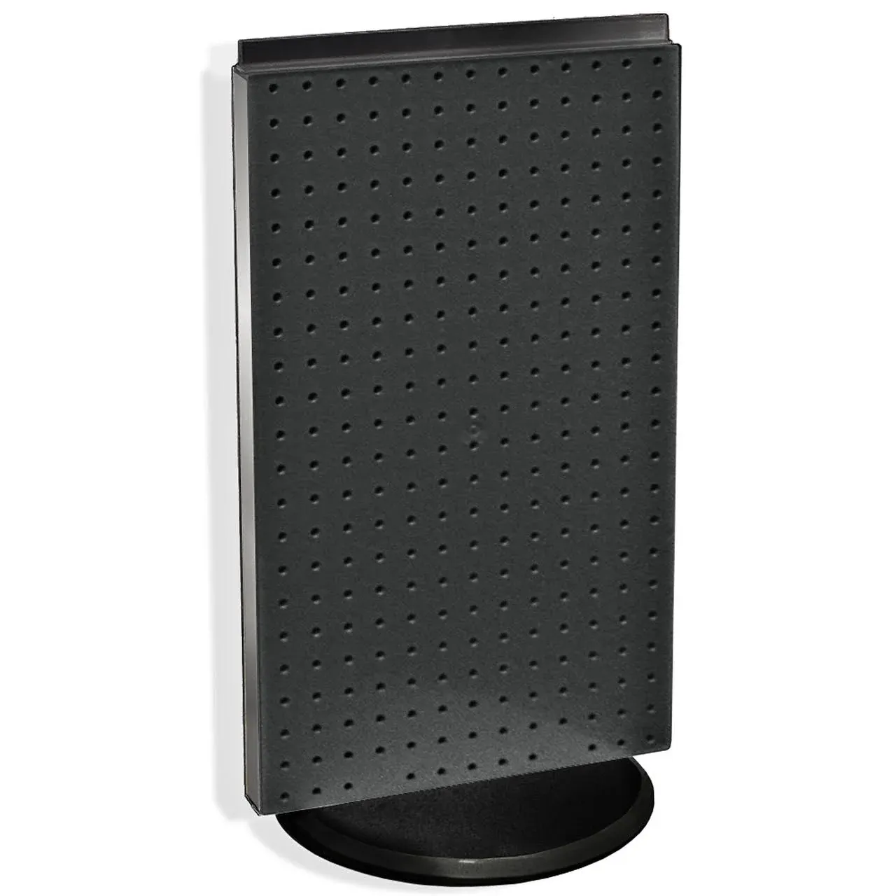 Azar 700513-blk Pegboard Two-Sided Counter Display Black Solid