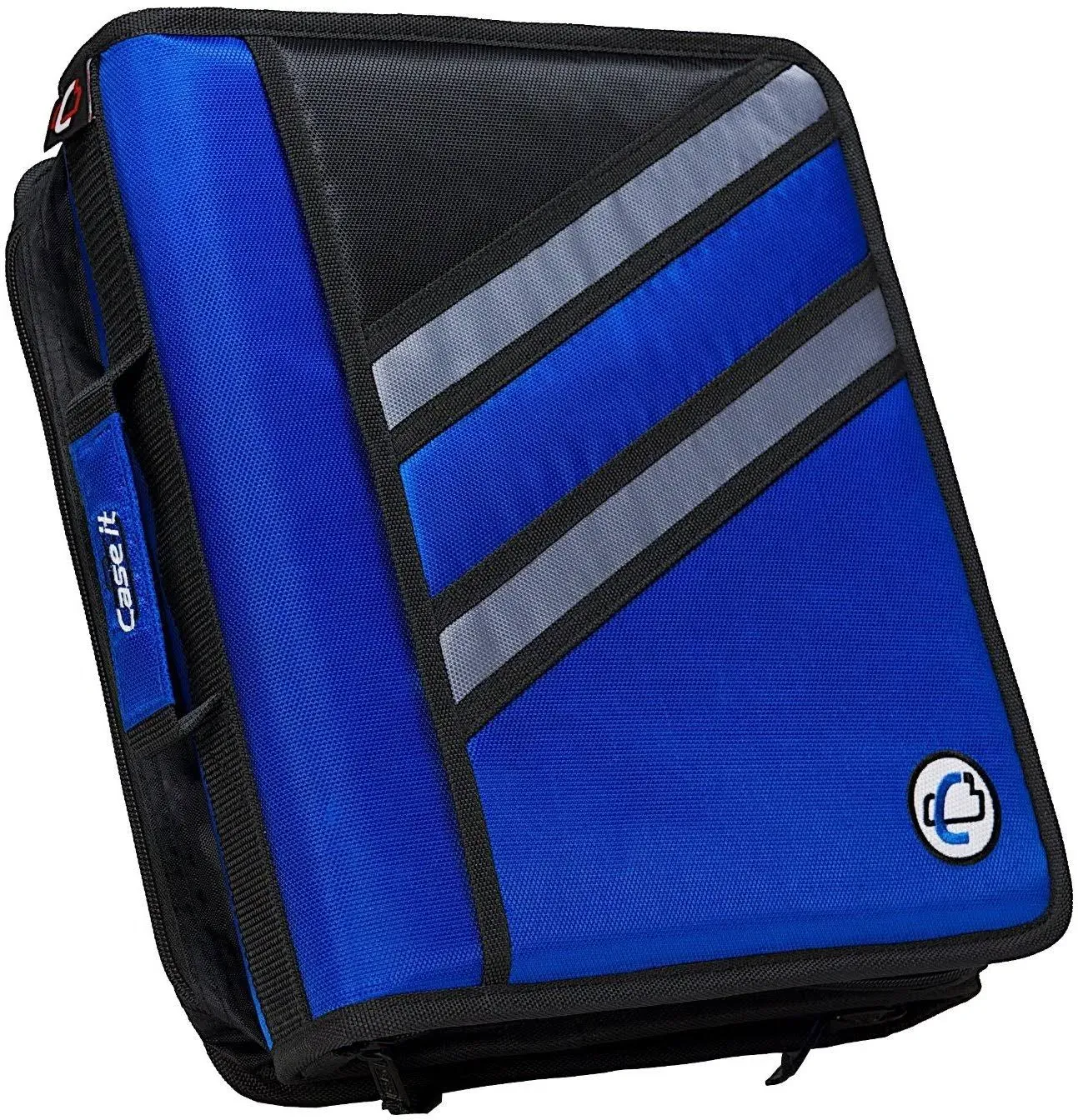 Case-it The Z Shape Zipper Binder - Two Binders in One - Double Single, Blue 