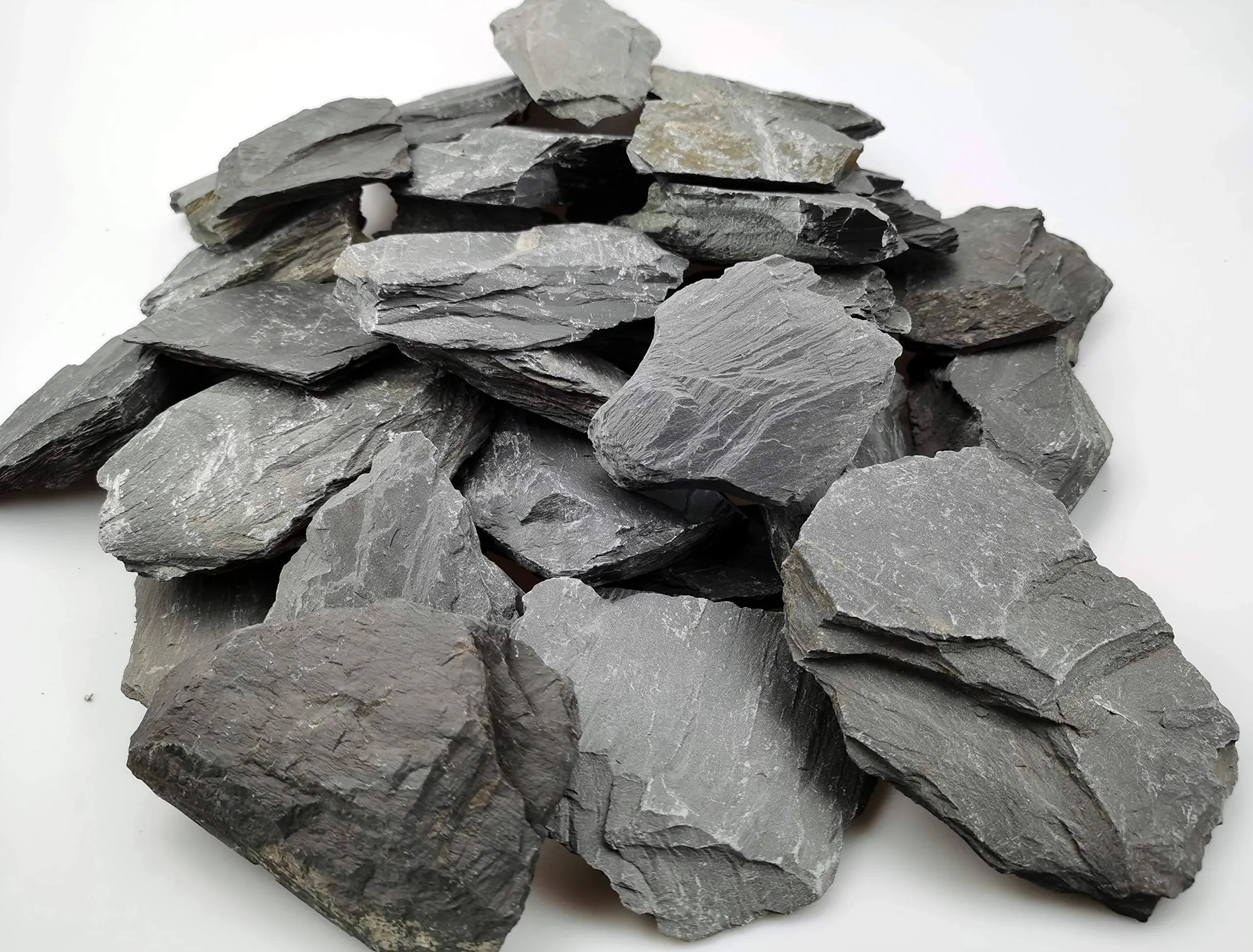 Voulosimi Natural Slate Rocks 1 to 3 inch PH Neutral Stone Perfect Rocks for ...