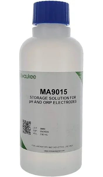 Milwaukee Instruments MA9015 Storage Solution for pH/ORP Electrode, 230 ml Volume