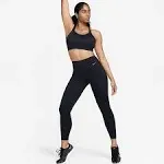 Nike Womens Dri-FIT Go Firm-Support mid-rise 7/8 Leggings (XS, Black)