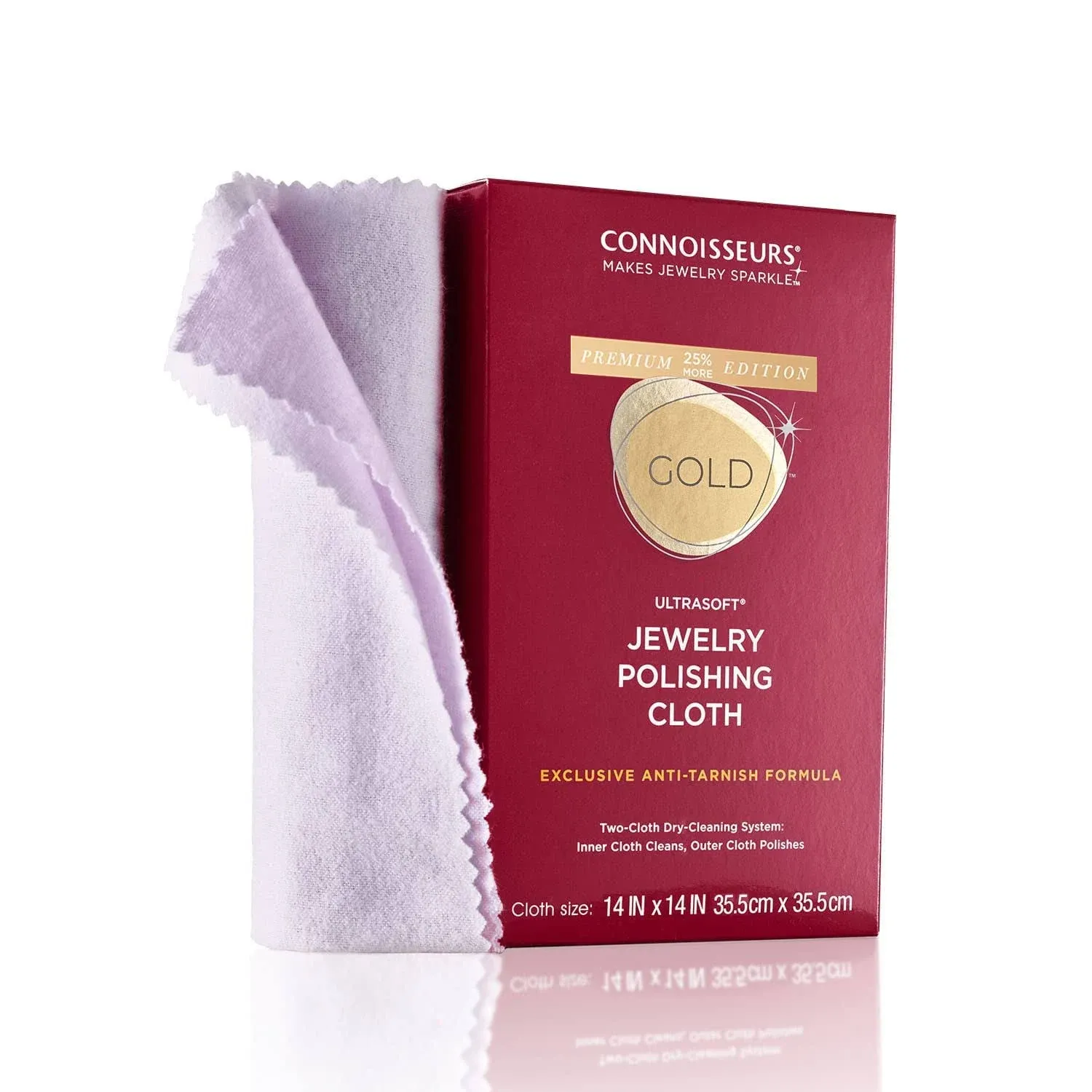 CONNOISSEURS Premium Edition Ultrasoft Gold Polishing Cloth with Anti-Tarnish..<wbr/>.