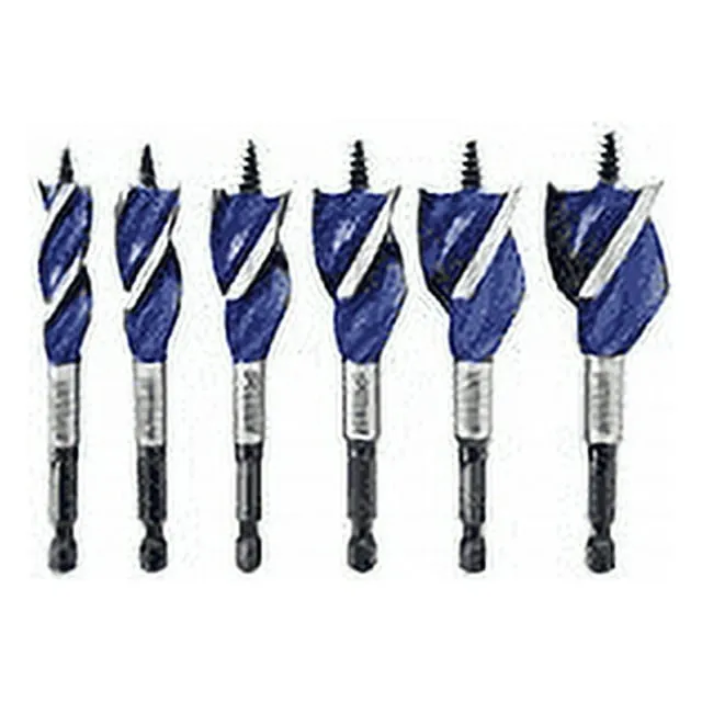 IRWIN SPEEDBOR Drill Bit Set for Wood, 4-Inch, 6-Piece (1877239)