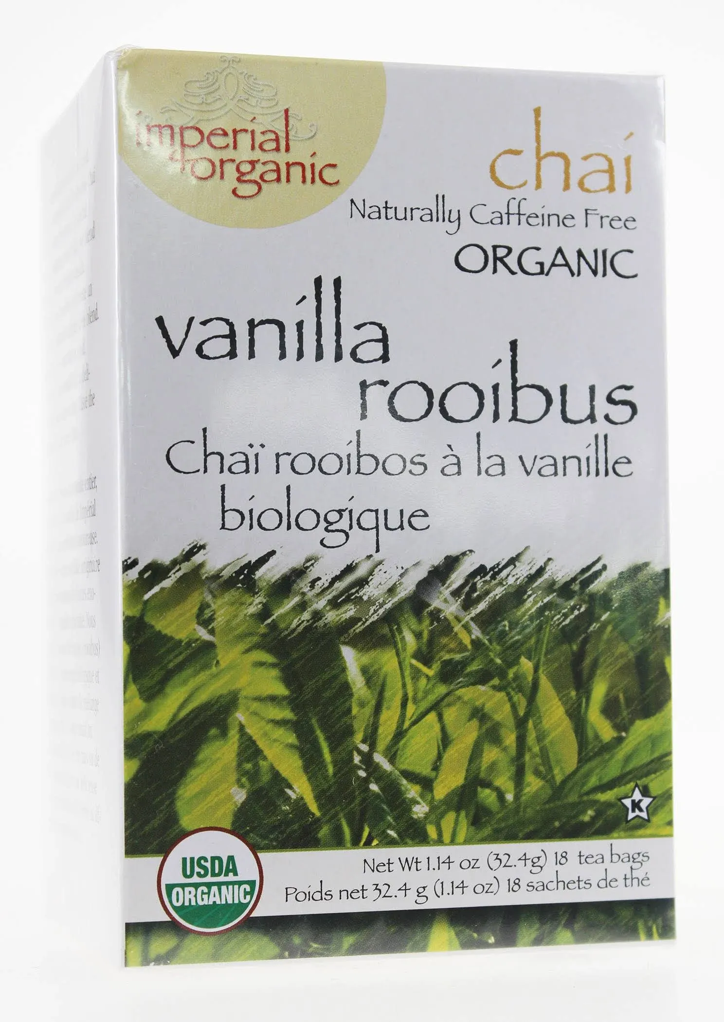 Uncle Lee's Tea Imperial Organic Tea Vanilla Rooibos Chai 18 pckts