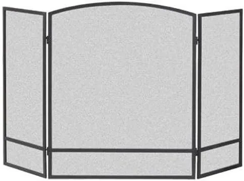 Panacea Products 3-Panel Arch Screen with Double Bar for Fireplace