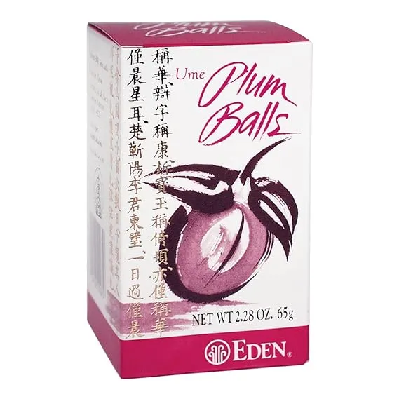 Eden Ume Plum Balls, Ume Plum Concentrate and Jinenjo Wild Mountain Yam, 300 Qua