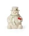 Lenox 892957 Happy Holly Days Snowman Cookie Jar, 4.85, Ivory