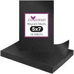 GlossyEnd Pack of 25 Durable Plain Magnetic Sheet Flexible Magnetic Sheet Easy to Cut Magnetic Sheet Magnetic Sheet for Arts Crafts