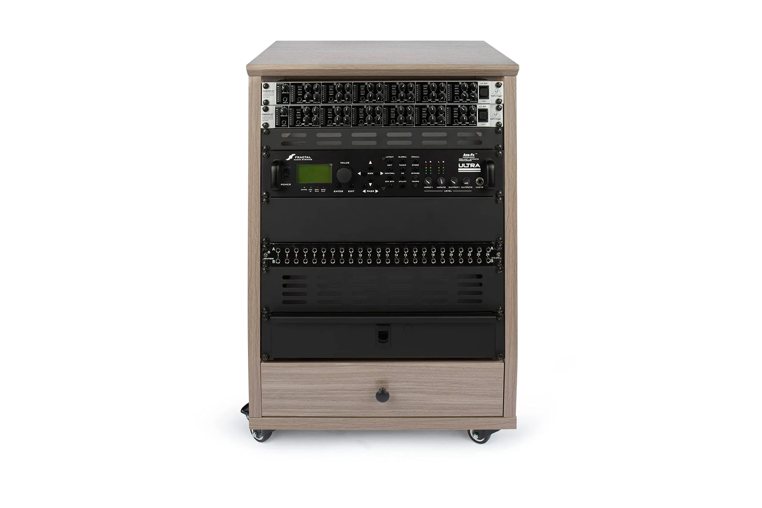 Gator GFW-ELITESTUDIORK12-GRY Frameworks Elite Angled Studio Rack Grey