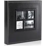 Ywlake Photo Album 4x6 1000 Pockets Photos, Extra Large Capacity Family Wedding Picture Albums Holds 1000 Horizontal Vertical Photos Black