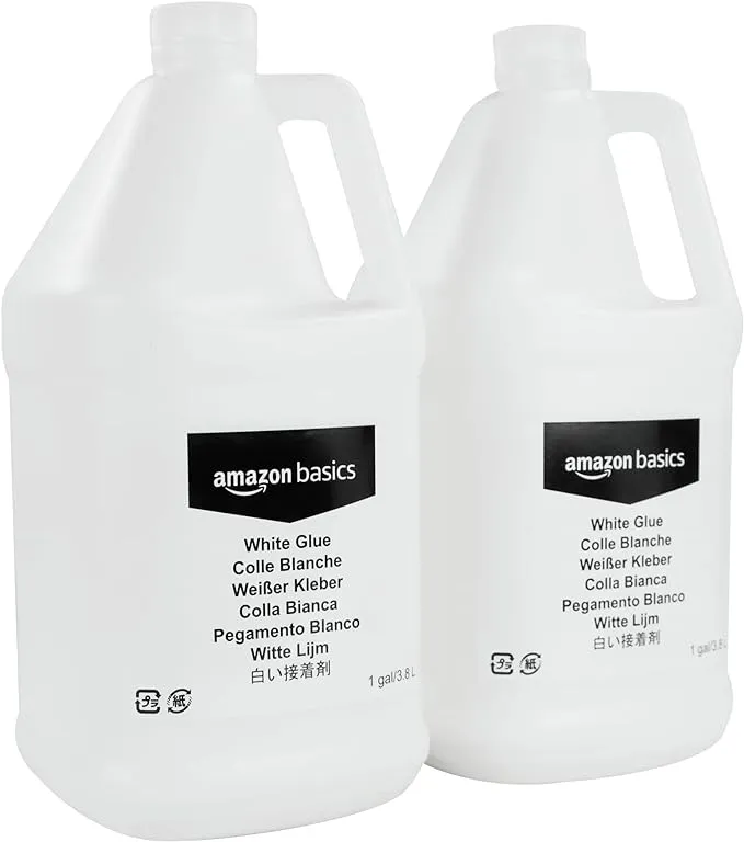 Amazon Basics Washable Liquid School Glue, 5 fl.oz Bottle, 147ml,1-Pack, Clear