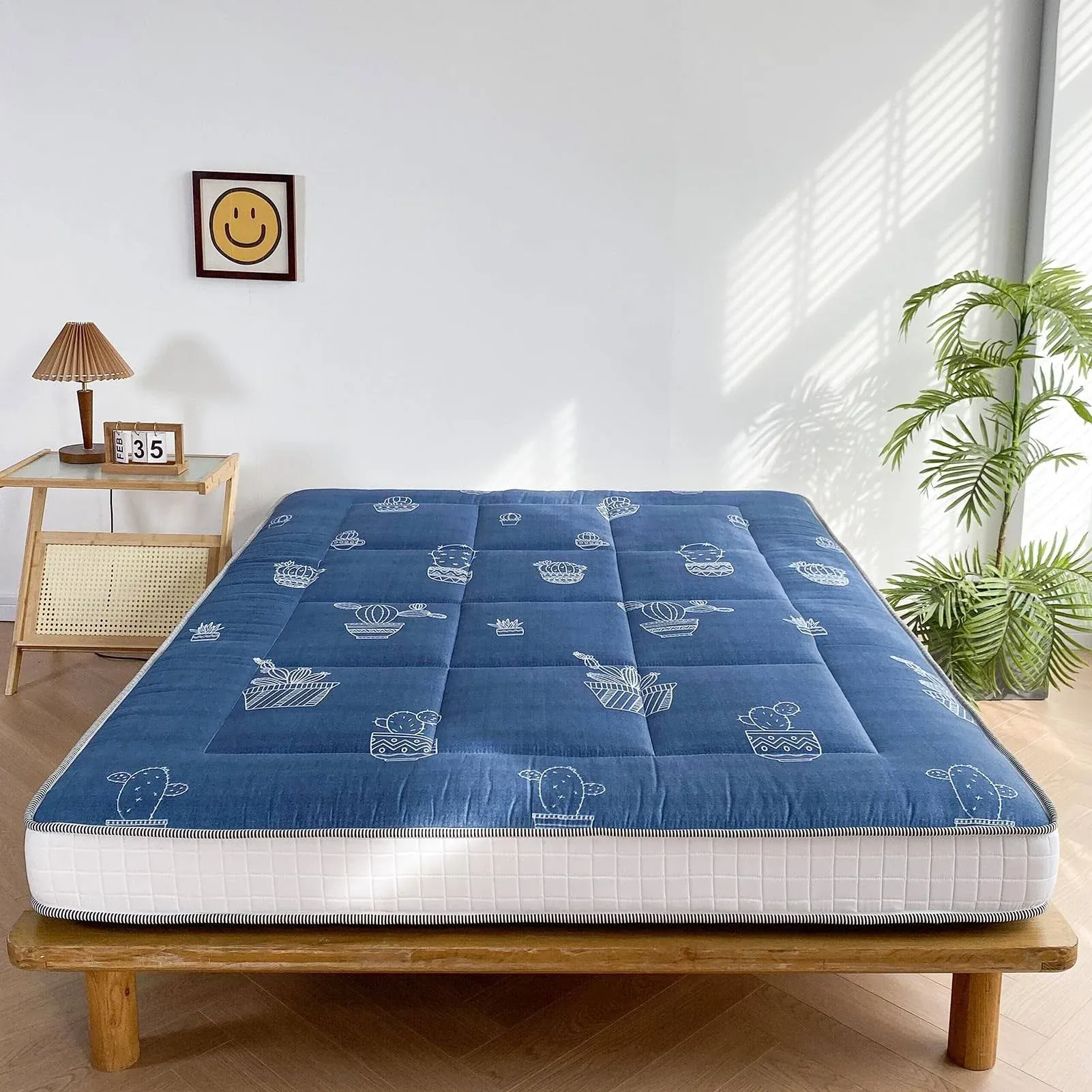 MAXYOYO 6" Extra Thick Futon Mattress Floor Mattress, Cactus Pattern Floor Roll ...