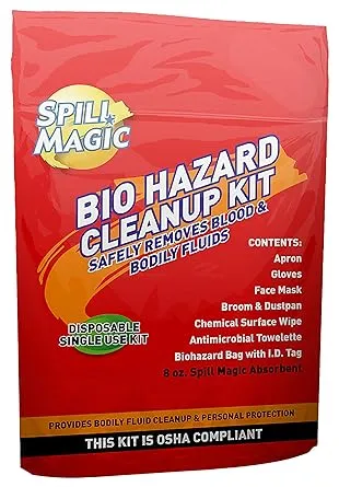 Spill Magic Biohazard Spill Clean Up Kit, (SM-BIOHAZARD)