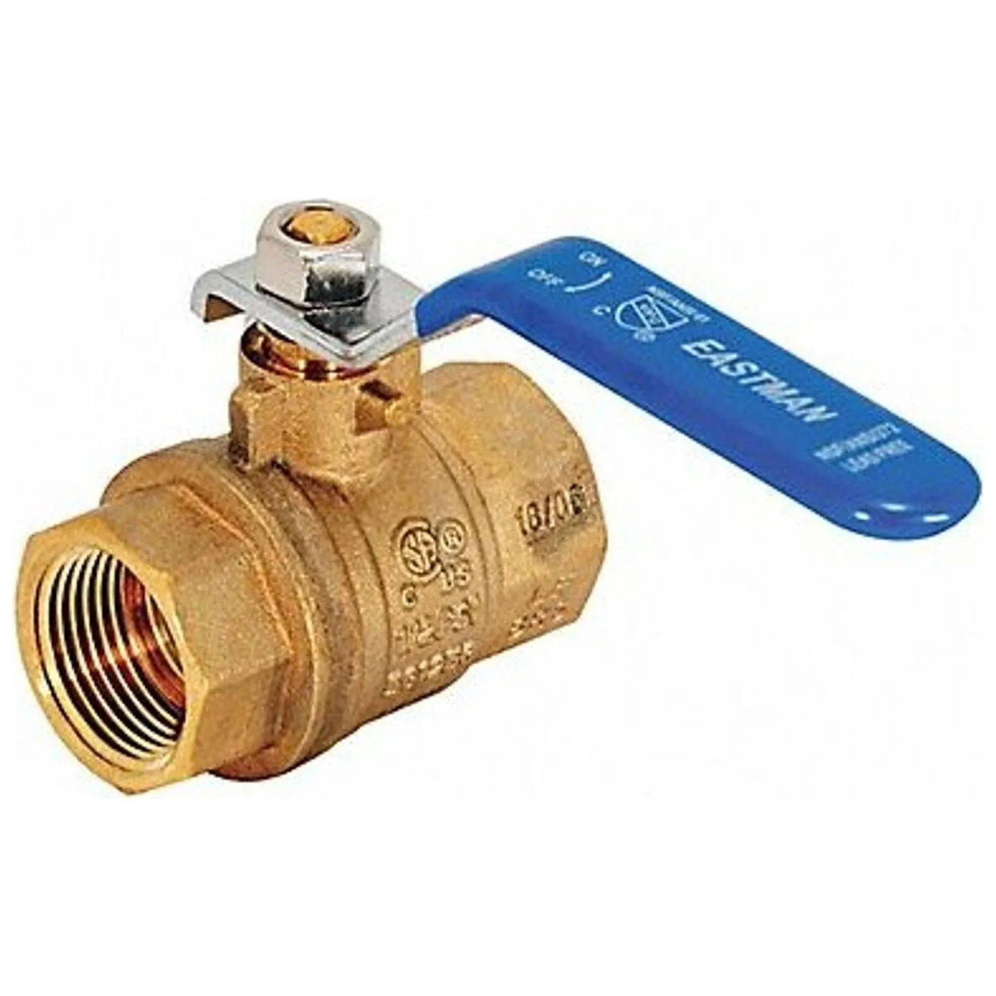 2 Pack Eastman 20047LF Full Port Brass Ball Valve 3/4&#034;IPS 600WOG