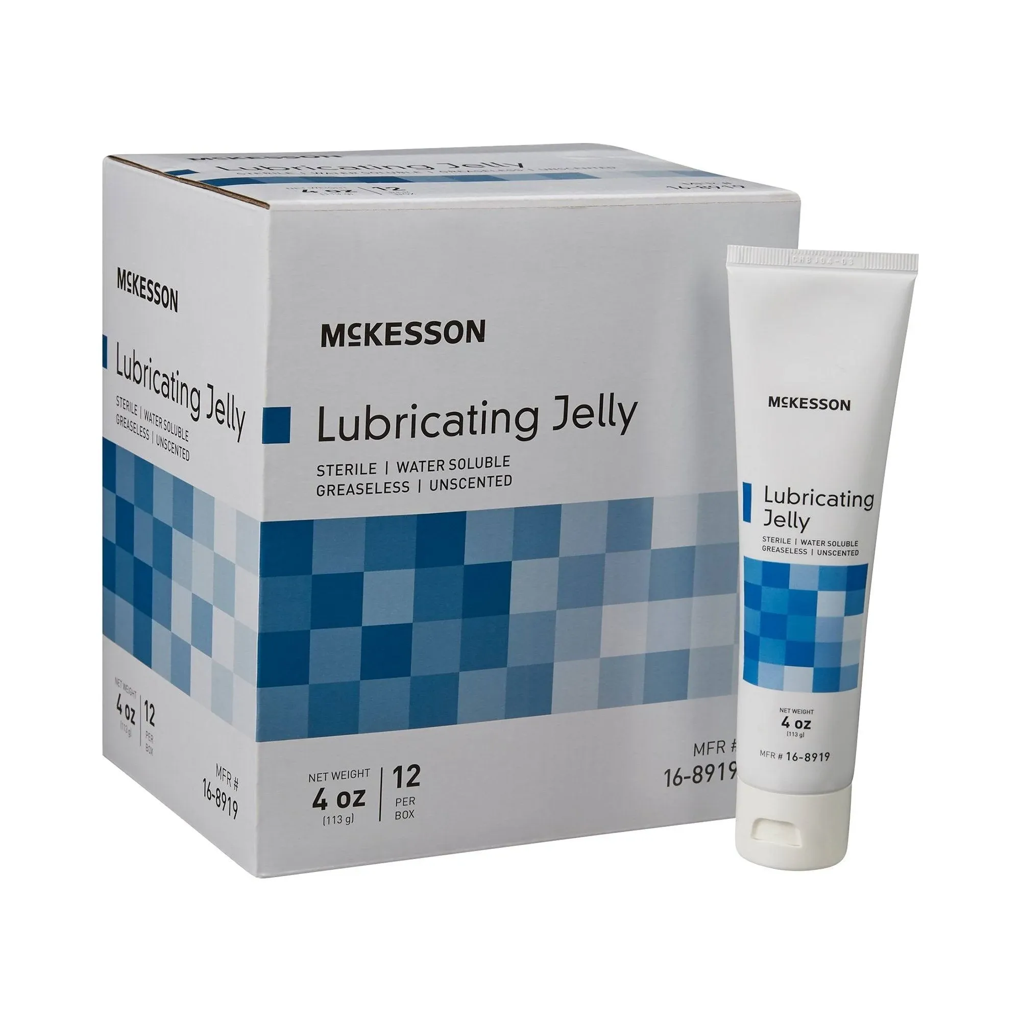 McKesson Lubricating Jelly 4oz Tube Sterile Unscented #16-8919 Box of 12