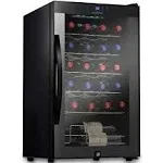 NutriChef 24 Bottle Single-Zone Wine Refrigerator