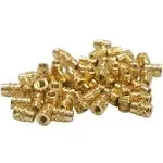 50x #10-24 Brass Threaded Heat Set Inserts for Plastic 3D Printing Brass Metal