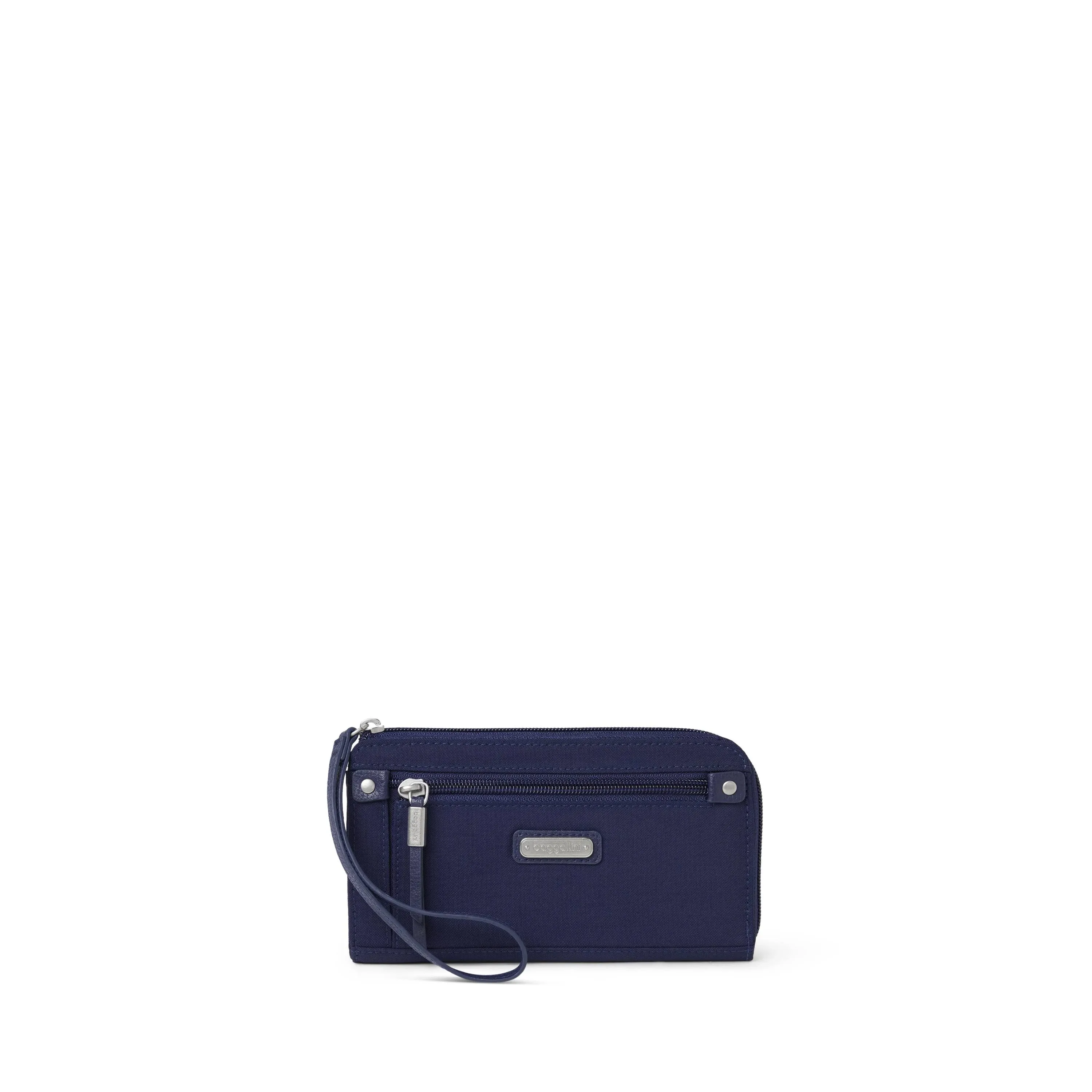 Baggallini Zip Around Wallet - Navy