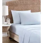 Tommy Bahama - King Sheets, Cotton Percale Bedding Set, Crisp & Cool, Stylish Home Decor (Ala Moana Stripe Blue, King)