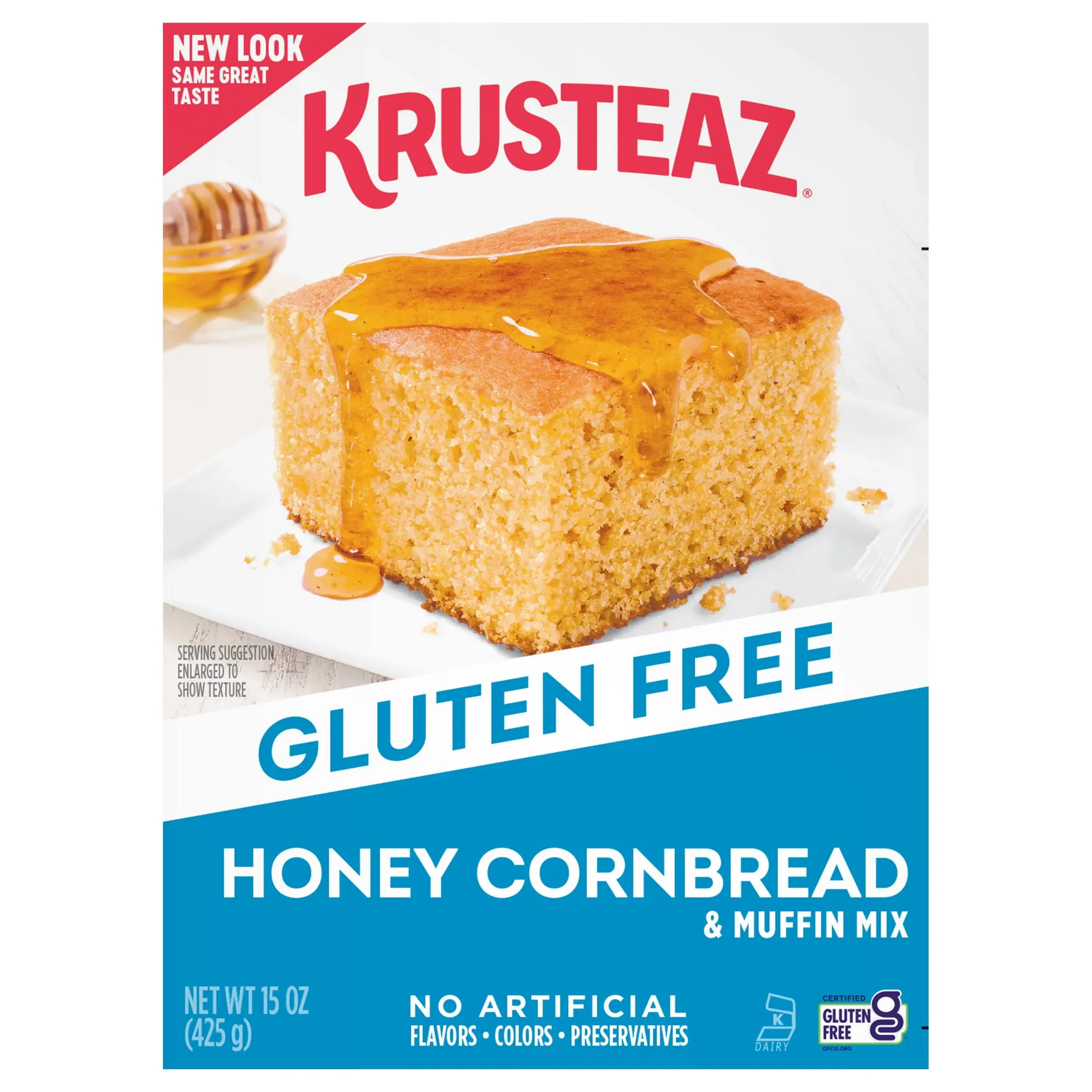 Krusteaz Cornbread & Muffin Mix, Gluten Free, Honey - 15 oz