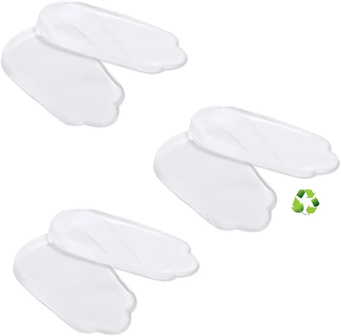 Medial & Lateral Heel Wedge Silicone Insoles, Supination & Pronation Corrective Heel Insoles, Gel Adhesive Shoe Inserts for Foot Alignment, Knock Knee Pain, Bow Legs, O/X Type Leg - S