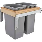 Rev-A-Shelf Double Wood Top Mount Soft-Close Waste Container