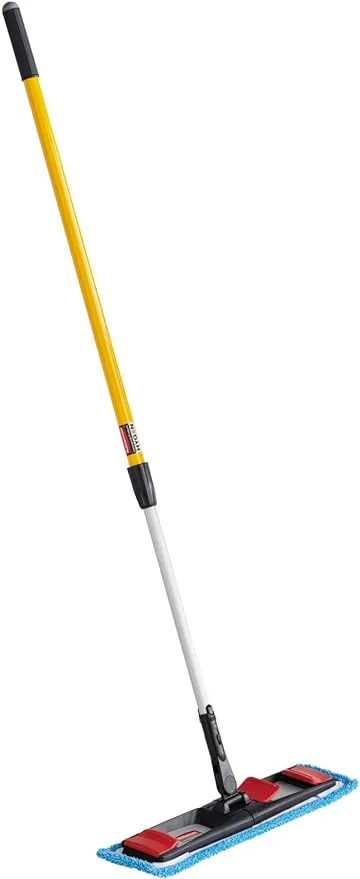 RCP 2132426 Adaptable Flat Mop Kit - Blue Head/Yellow Handle New