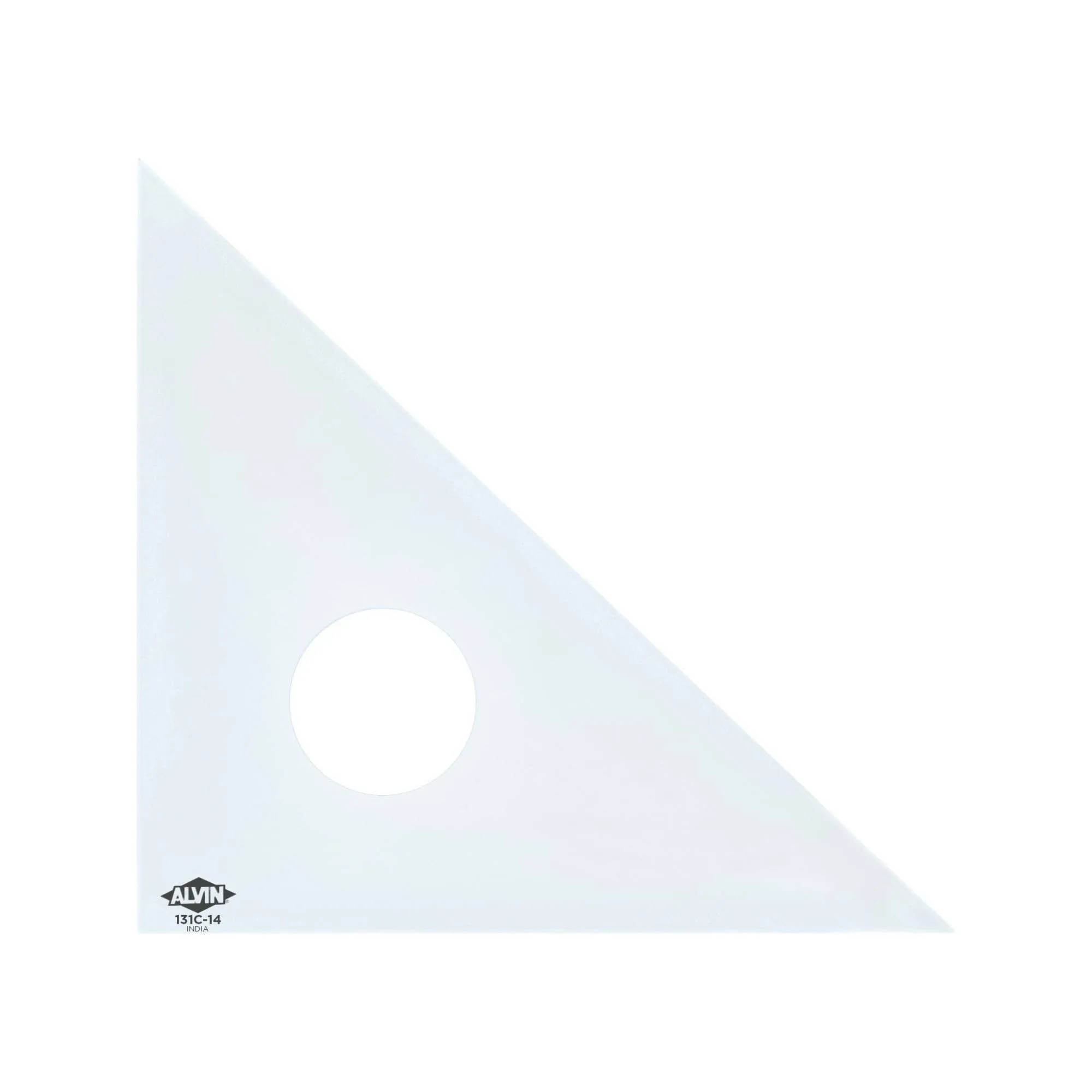 Alvin 14" Clear Professional Acrylic Triangle 45/90