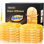 Super Efficient Duster Refills for Swiffer Duster, Duster Kit with 12 Ct Duster Refills & 1 Handle, Multisurface 360° Dusters with 4X Microfibers, Unscented Disposable Dusters for Cleaning