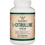 L Citrulline Capsules 1,200mg Per Serving, 210 Count (L-Citrulline Increases Levels of L-Arginine, Acts as a Nitric Oxide Booster) Muscle Recovery Supplement to Improve Muscle Pump by Double Wood