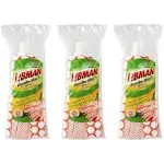 Libman Wonder Refill Pack - for Powerful Cleanup - Three Absorbent Wet Mop Replacement Heads for Hardwood, Tile, Vinyl. Machine Washable, 11.5 inch