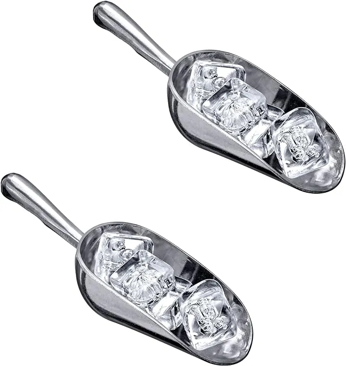  - Elsa - 5-Ounce Aluminum Ice Scoops (Set of 2), Cast Aluminum 5 oz (2-Pack)