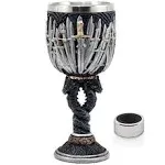 Medieval GOT Swords Chalice Goblet D&D Game Dragon Gifts Iron Throne Chalice Cup Merchandise Drinking Vessel with Wine Drip Ring