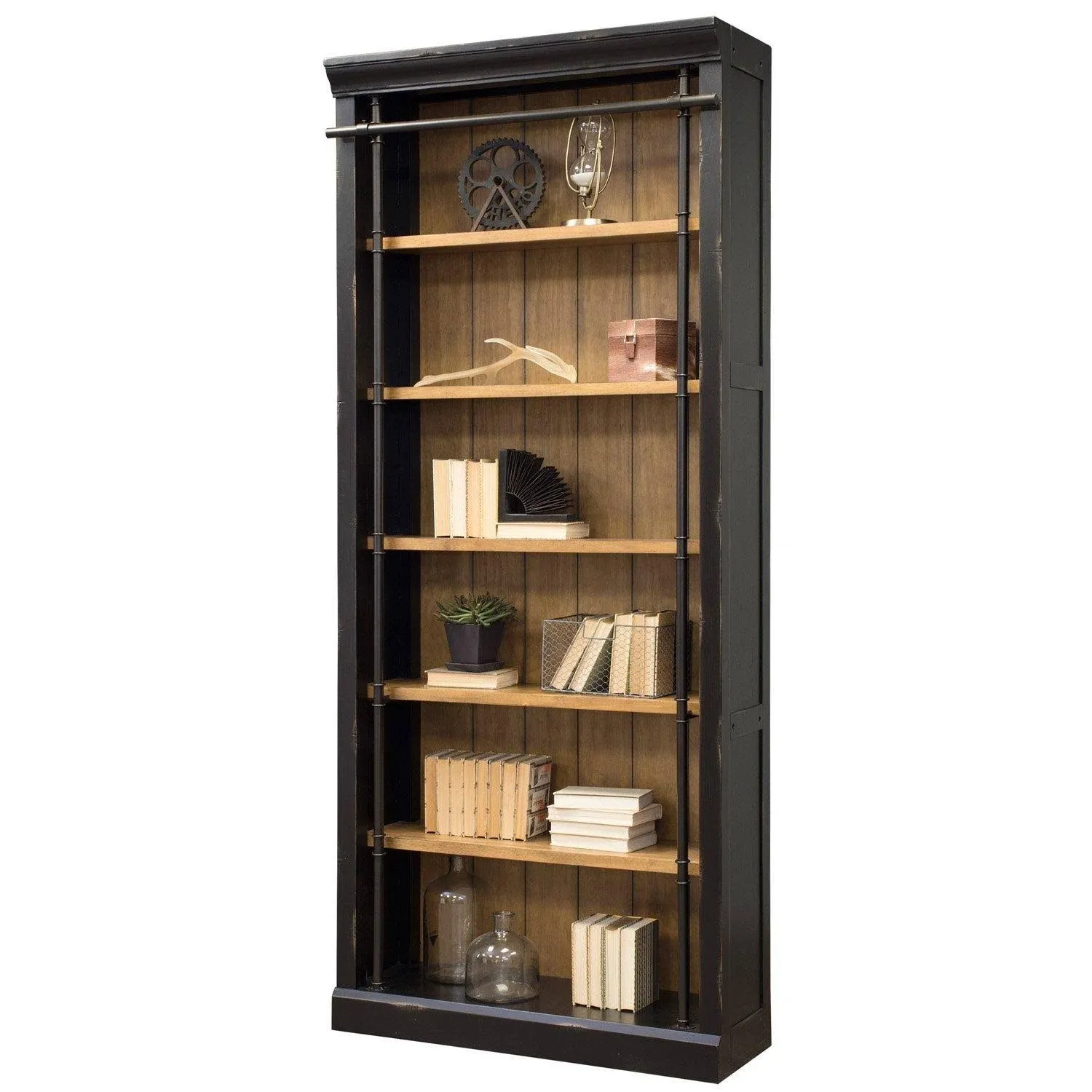 Martin Furniture Fully Assembled Aged Ebony Toulouse Bookcase