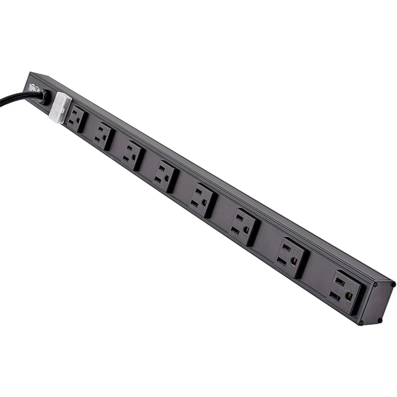 Tripp-Lite PS2408B 8 Outlet Power Strip 5-15R 15\' Cord Vertical 5-15P 24" Black