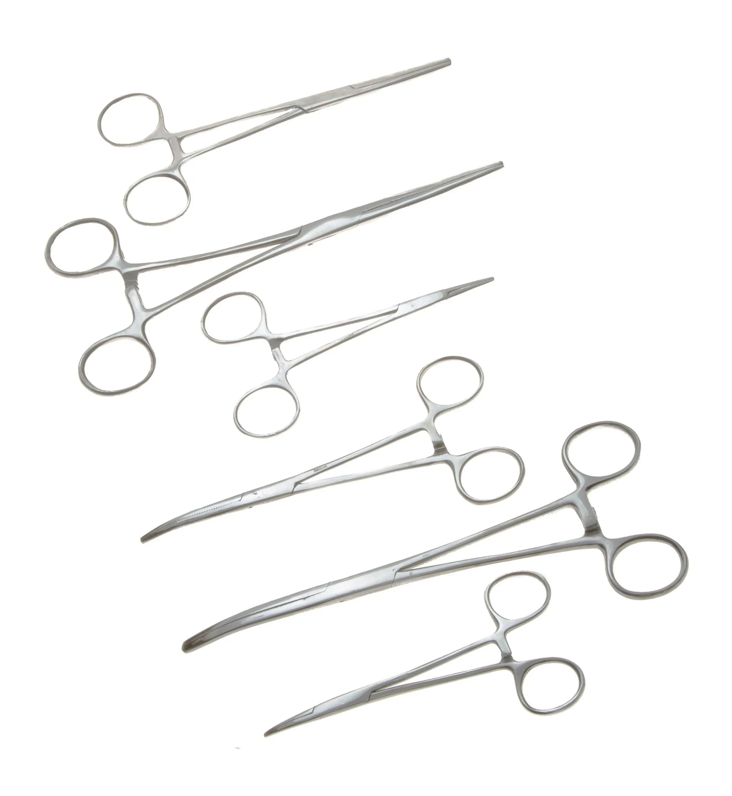 Ultimate Hemostat Set, 6 Piece Ideal for Hobby Tools, Electronics, Fishing and Taxidermy (8", 6.25" and 5")