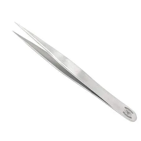 High Precision Stainless Steel Lab Tweezers/Forceps with Straight Slender Fine Point