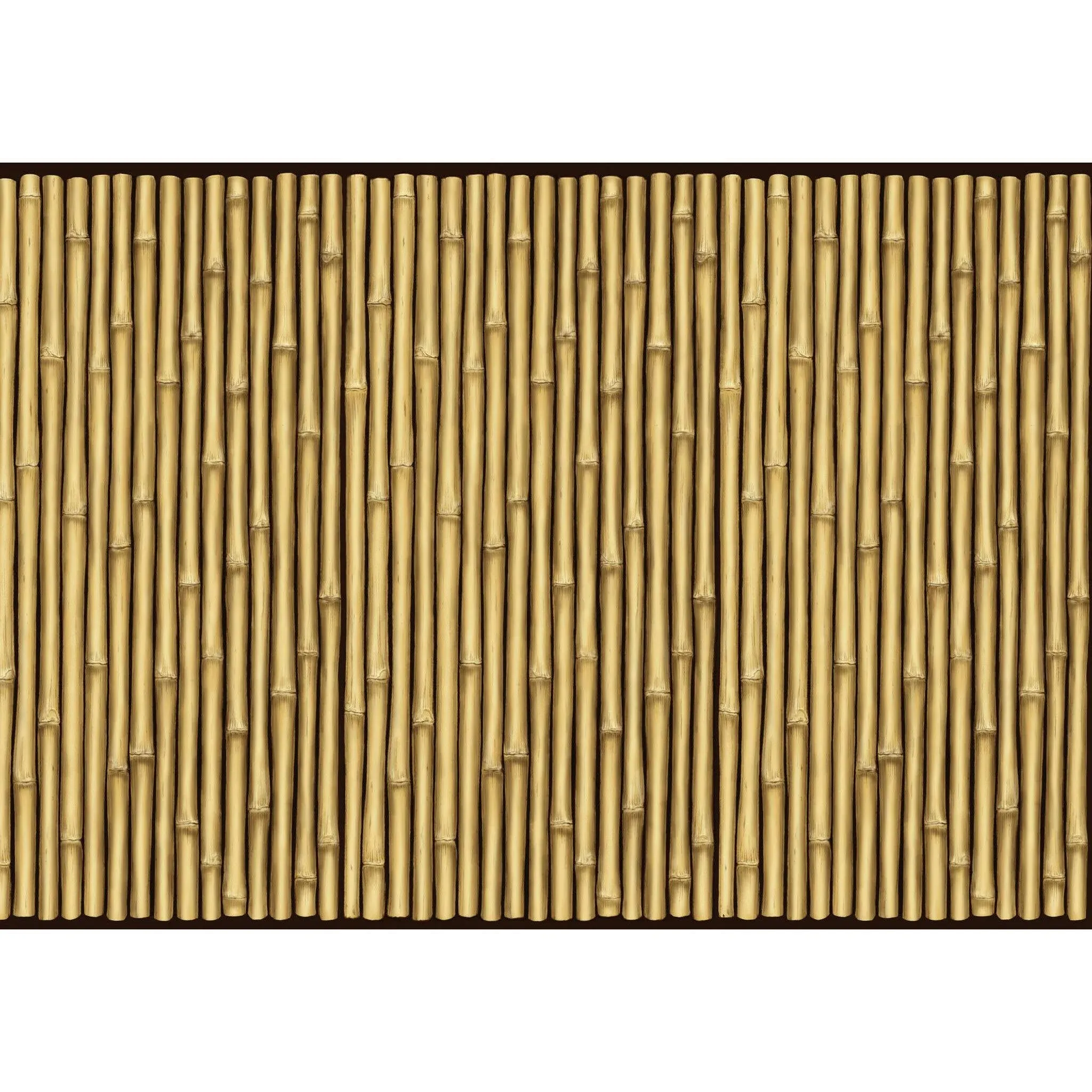 Scene Setters Bamboo Room Roll/Amscan 40ft X 4ft/Indoor Or Outdoor/Sealed New