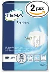 Brief Tena Stretch Ultra Tab Closure 2X-Large Heavy Absorbency #61390-BG